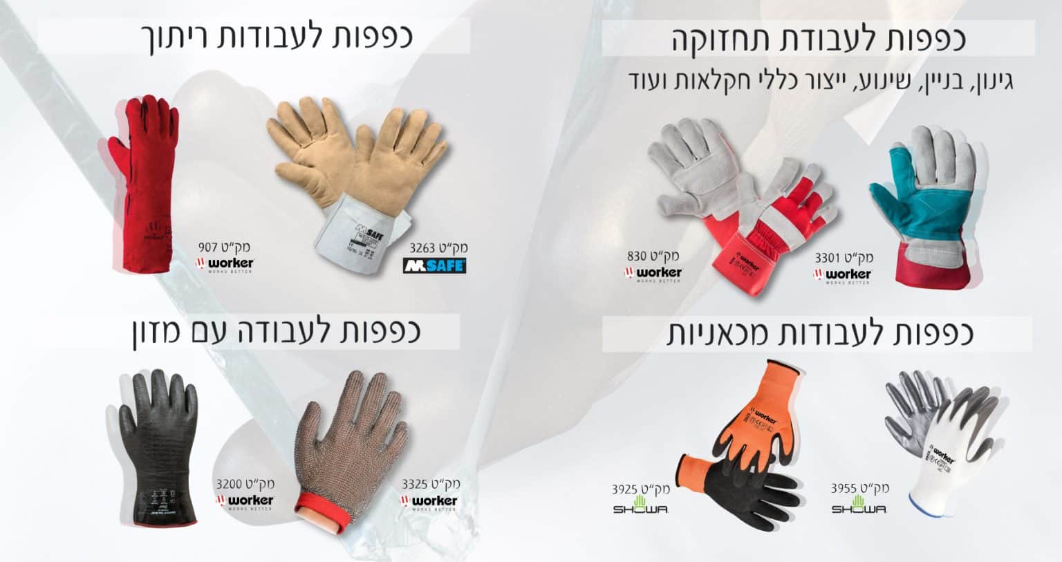 כפפות לעבודה