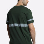 טישירט עם פסים זוהרים - ירוק בקבוק WORKER