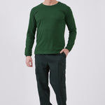 טישירט שרוול ארוך - ירוק בקבוק WORKER