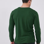 טישירט שרוול ארוך - ירוק בקבוק WORKER