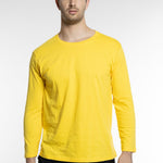 טישירט שרוול ארוך - צהוב WORKER