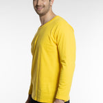 טישירט שרוול ארוך - צהוב WORKER