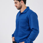 סווטשירט עם צווארון וכיס - רויאל WORKER