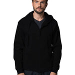 קפוצ'ון עם רוכסן - שחור WORKER