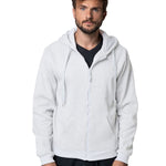 קפוצ'ון עם רוכסן - לבן WORKER