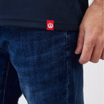 טישירט דרייפיט - כחול כהה WORKER