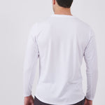 טישירט דרייפיט שרוול ארוך - לבן WORKER