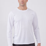 טישירט דרייפיט שרוול ארוך - לבן WORKER