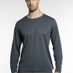 טישירט דרייפיט שרוול ארוך - אפור WORKER