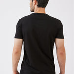 טי שירט לייקרה בגזרת Slim - שחור WORKER