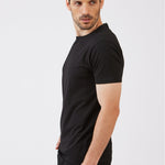 טי שירט לייקרה בגזרת Slim - שחור WORKER