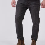 מכנסי ג'ינס 5 כיסים בגזרת Skinny - שחור WECAMP