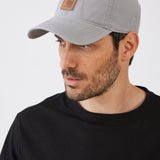 כובע מצחיה מכותנת קנבס - אפור