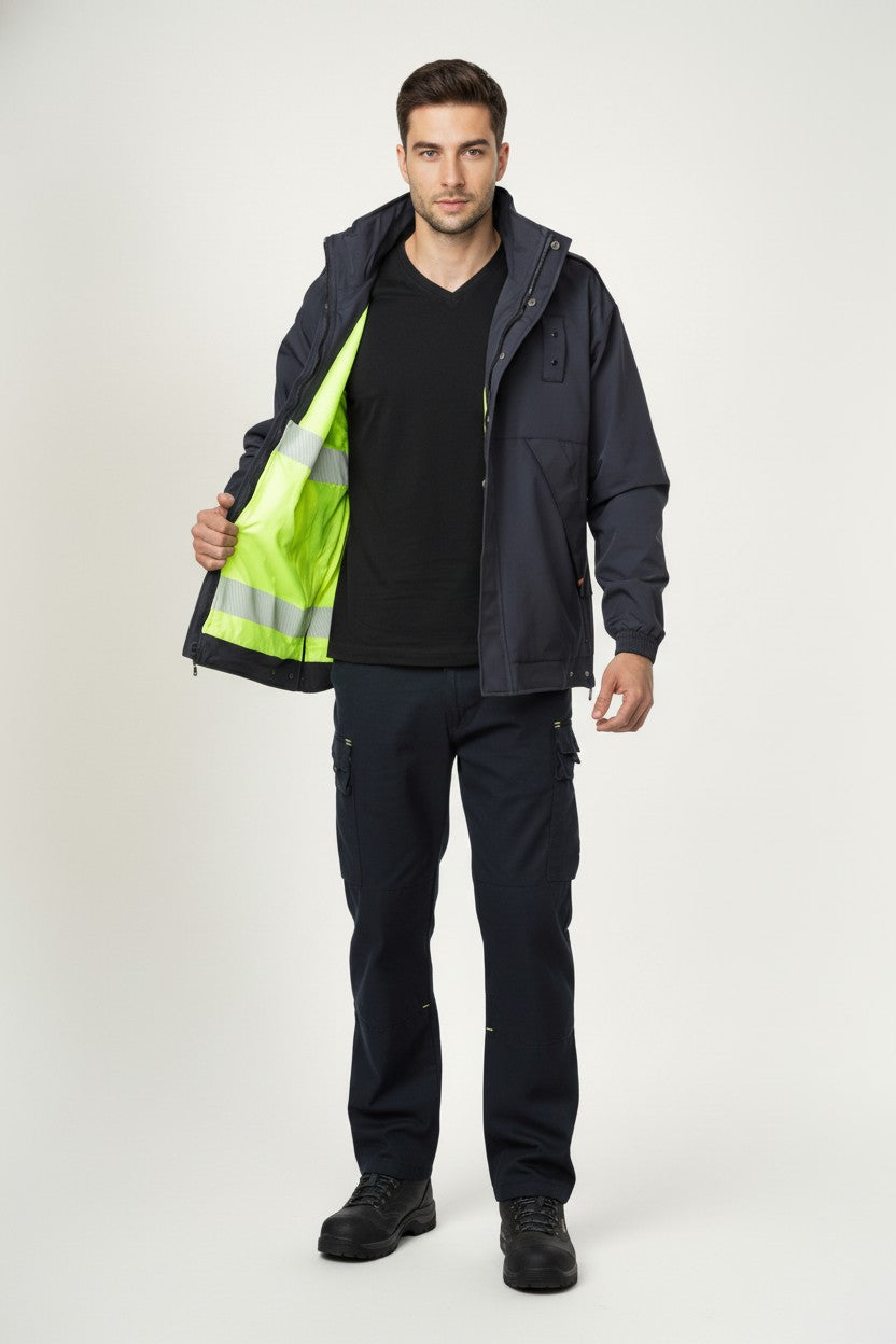 מעיל דו-צדדי עם נראות גבוהה WORKER