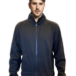 סווטשירט פאשן עם רוכסן - שחור WORKER