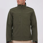 מעיל סופטשל עם כותפות - זית WECAMP