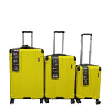 סט מזוודות 20'*26'*30 8 גלגלים ABS (3 יח') - צהוב WECAMP