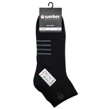 מארז 3 גרבי חצי 39-42 - שחור WORKER