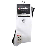 מארז 3 גרביים גבוהות 43-47 - שחור/לבן/אפור WORKER