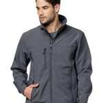 מעיל סופטשל לאנס - אפור עכבר WORKER