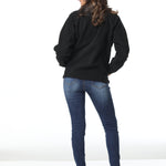 ג'קט פליז לנשים - שחור WORKER