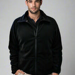 ג'קט פליז איילנד - שחור WORKER