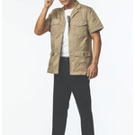 ג'קט ספארי שרוול קצר - חאקי WORKER