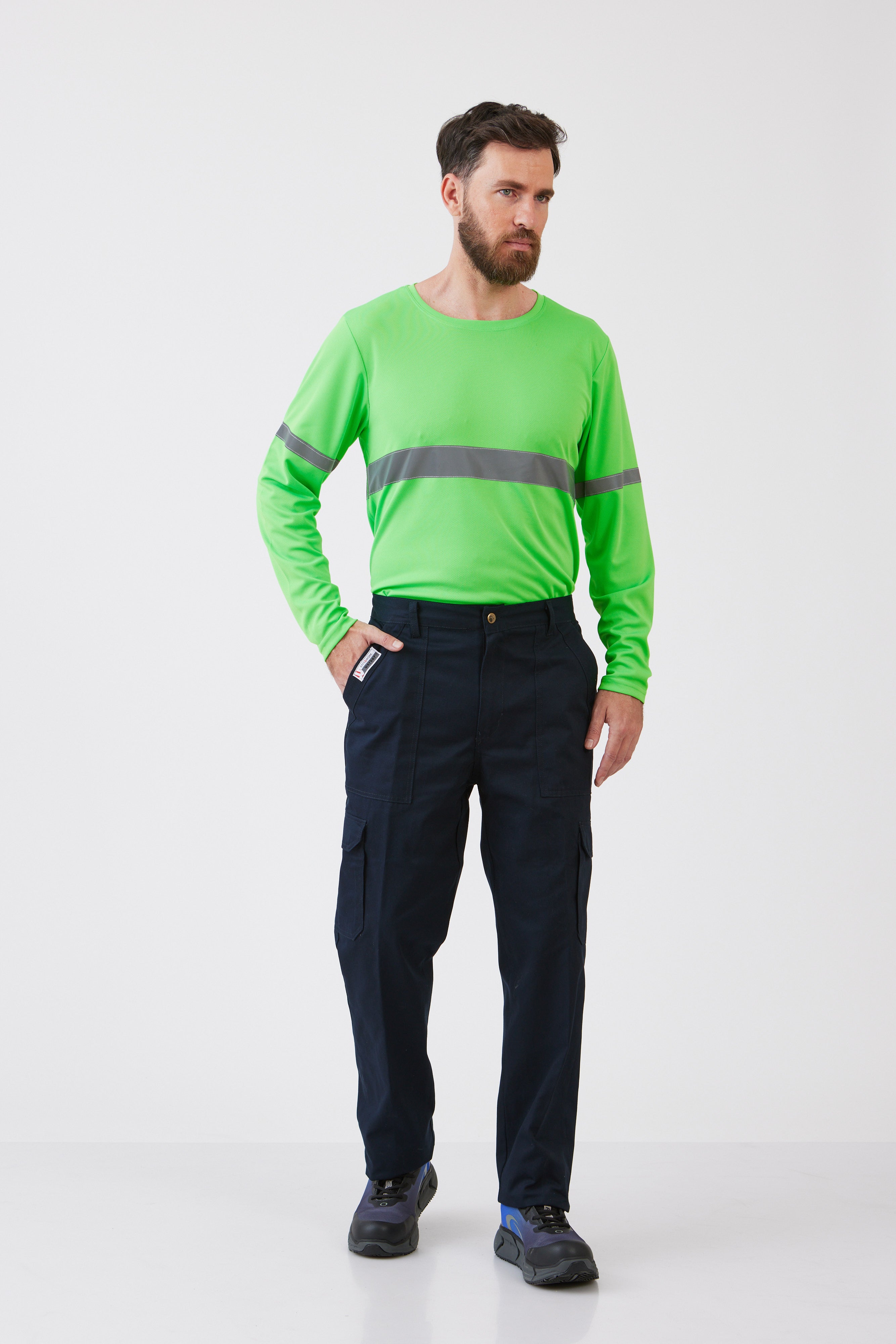 מכנסי דגמ"ח אינדיאני מידות גדולות במיוחד - כחול כהה WORKER