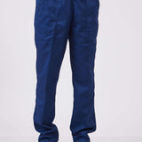 מכנסי עבודה עם גומי מלא - כחול כהה WORKER