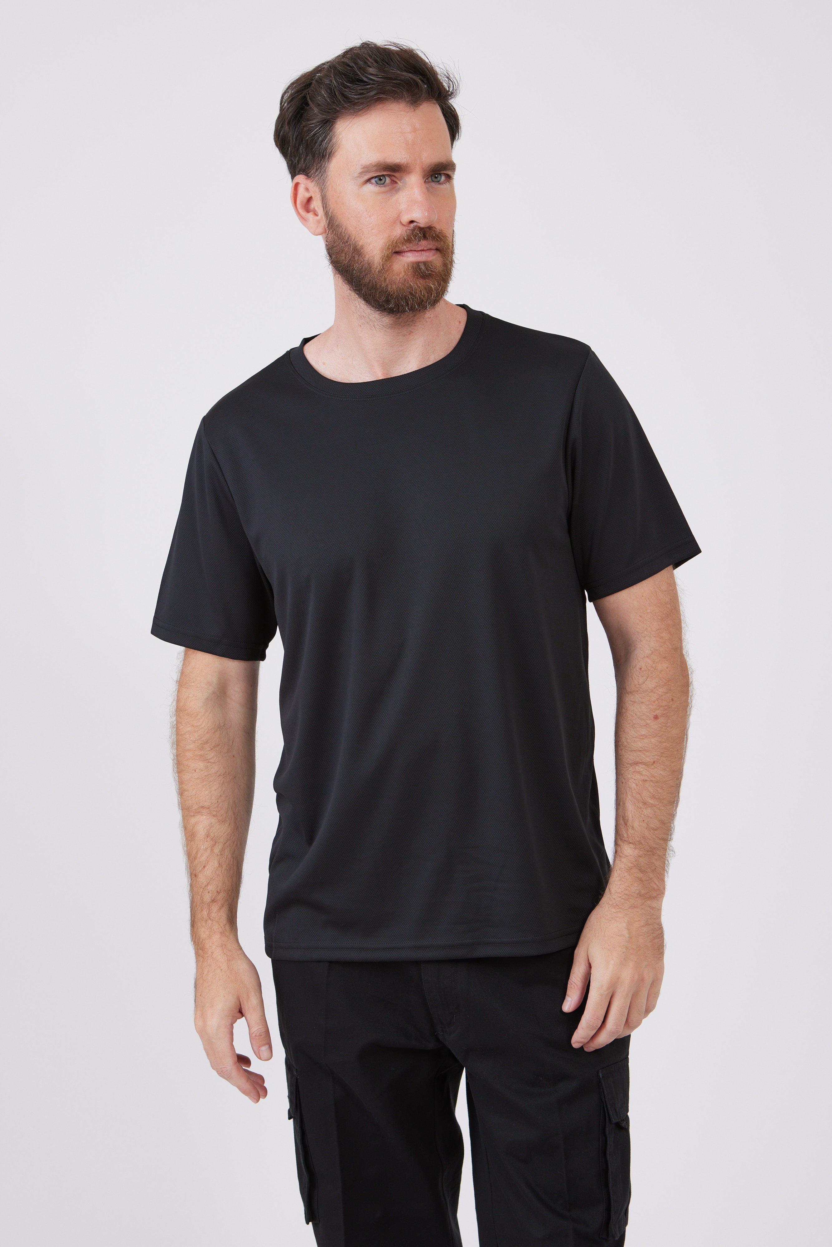 טישירט דרייפיט - שחור WORKER