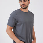 טישירט דרייפיט - אפור עכבר WORKER