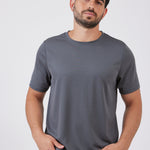 טישירט דרייפיט - אפור עכבר WORKER