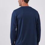 טישירט דרייפיט שרוול ארוך - כחול כהה WORKER