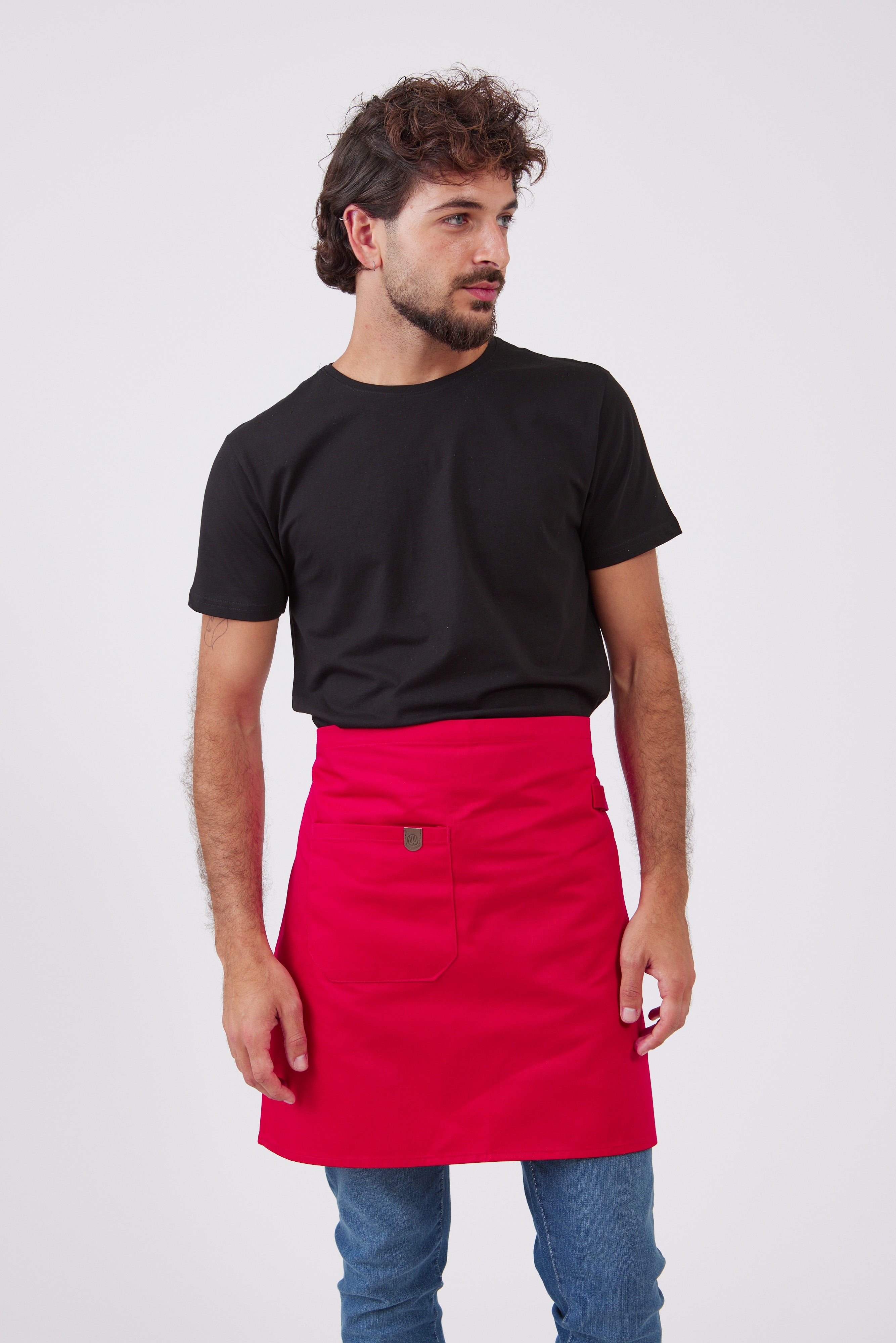 סינר חצי - אדום WORKER