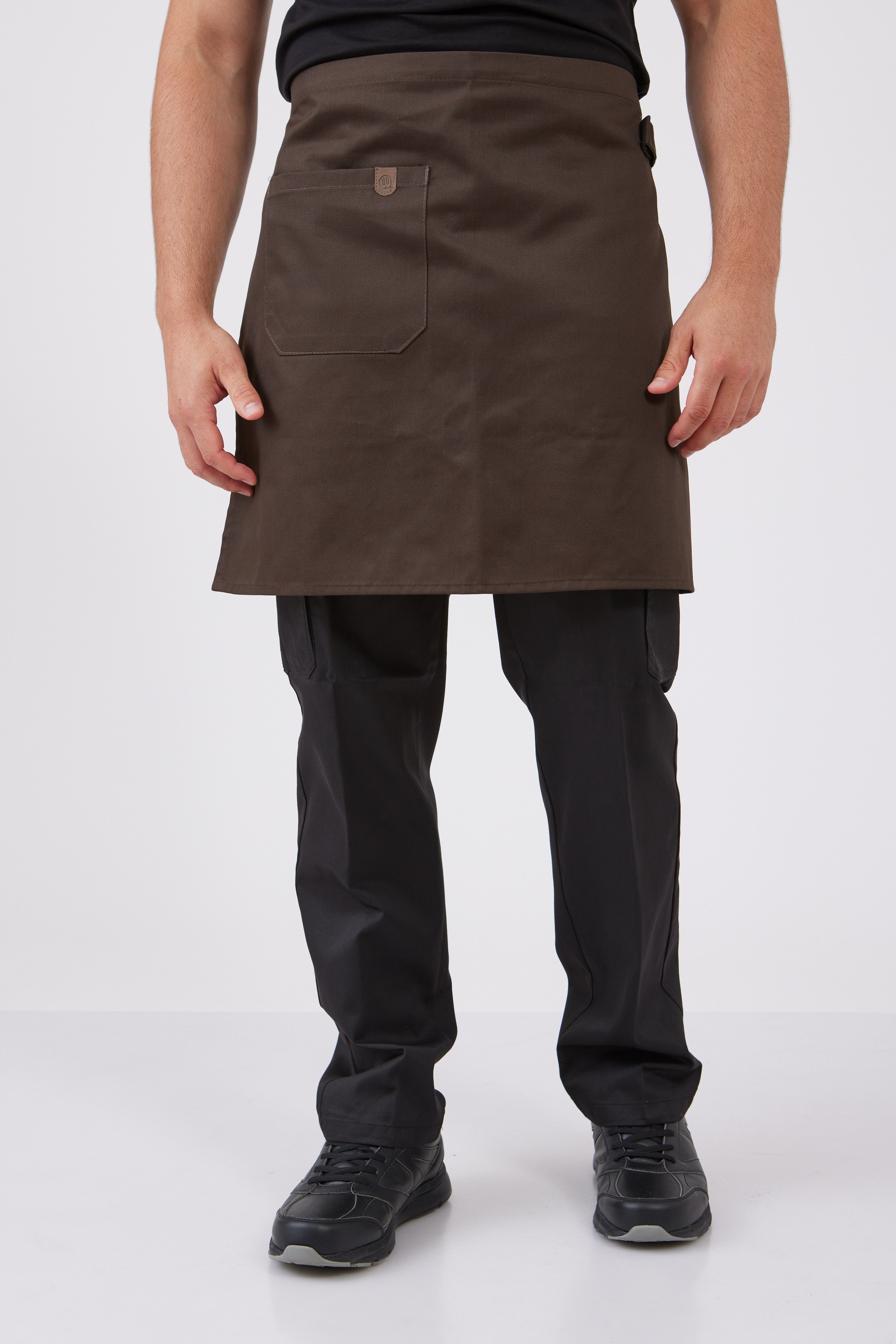 סינר חצי - חום WORKER