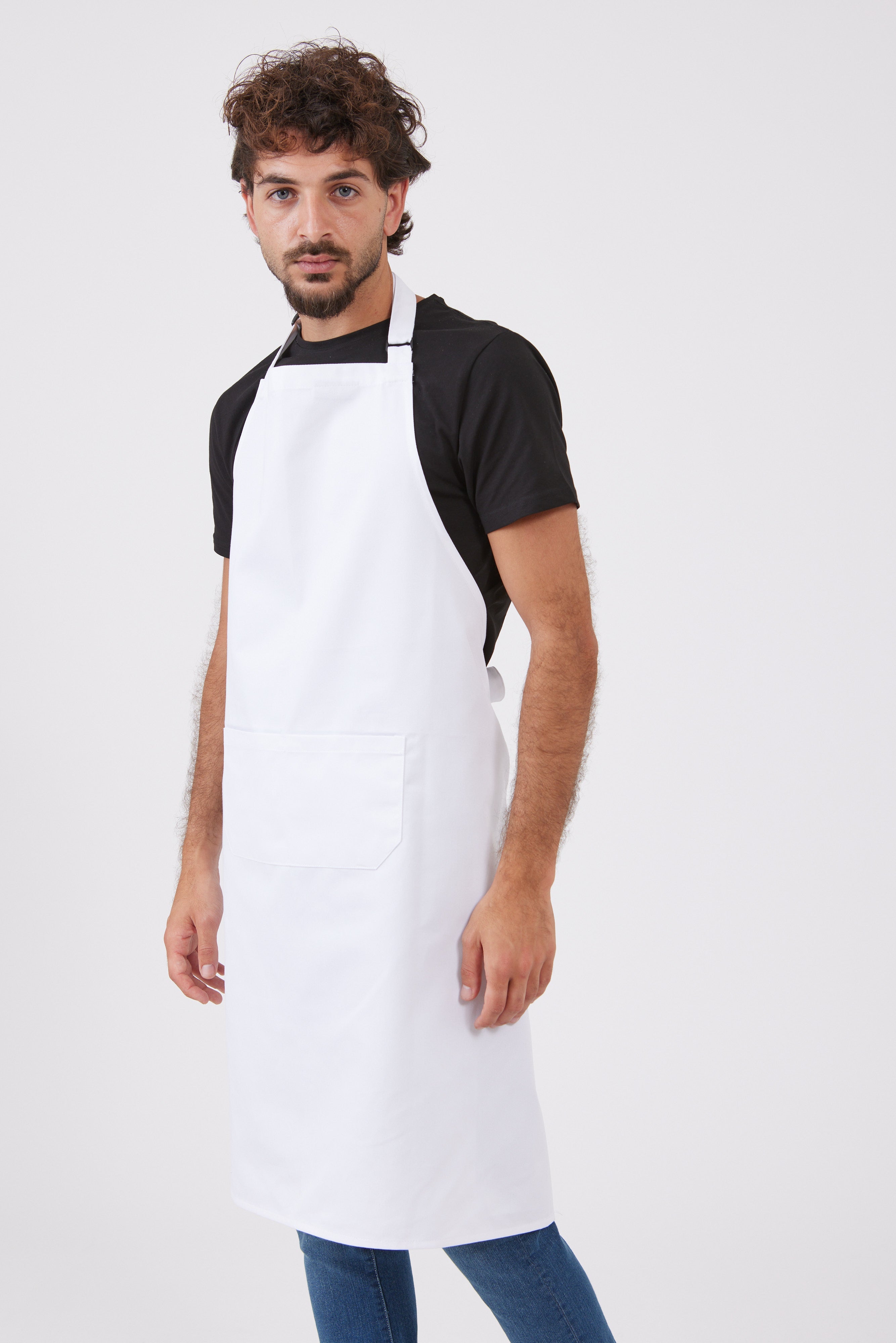 סינר שלם Five - לבן WORKER