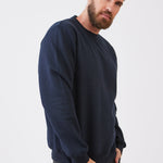 סווטשירט מידות גדולות - כחול כהה WORKER