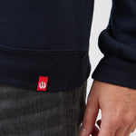 סווטשירט מידות גדולות - כחול כהה WORKER