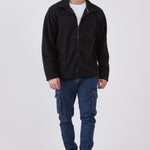 ג'קט פליז - שחור WORKER