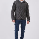 ג'קט פליז - אפור עכבר WORKER