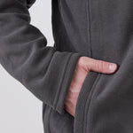 ג'קט פליז - אפור עכבר WORKER