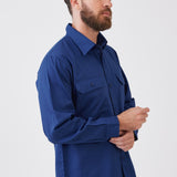 חולצת עבודה כותנה שרוול ארוך - רויאל WORKER