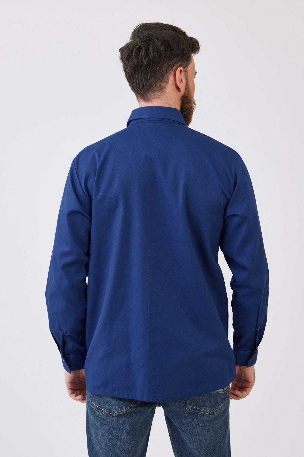 חולצת עבודה כותנה שרוול ארוך - רויאל WORKER