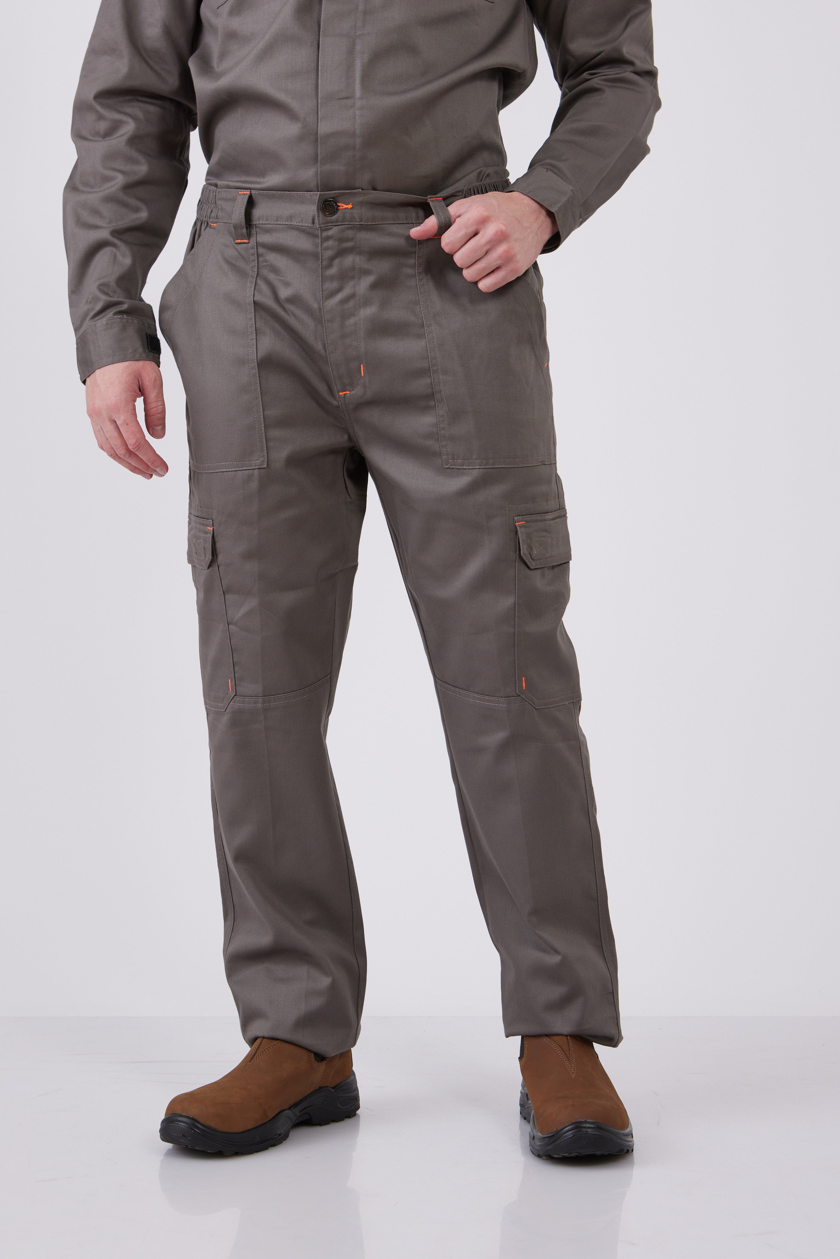 מכנס מעכב בערה - אפור WORKER