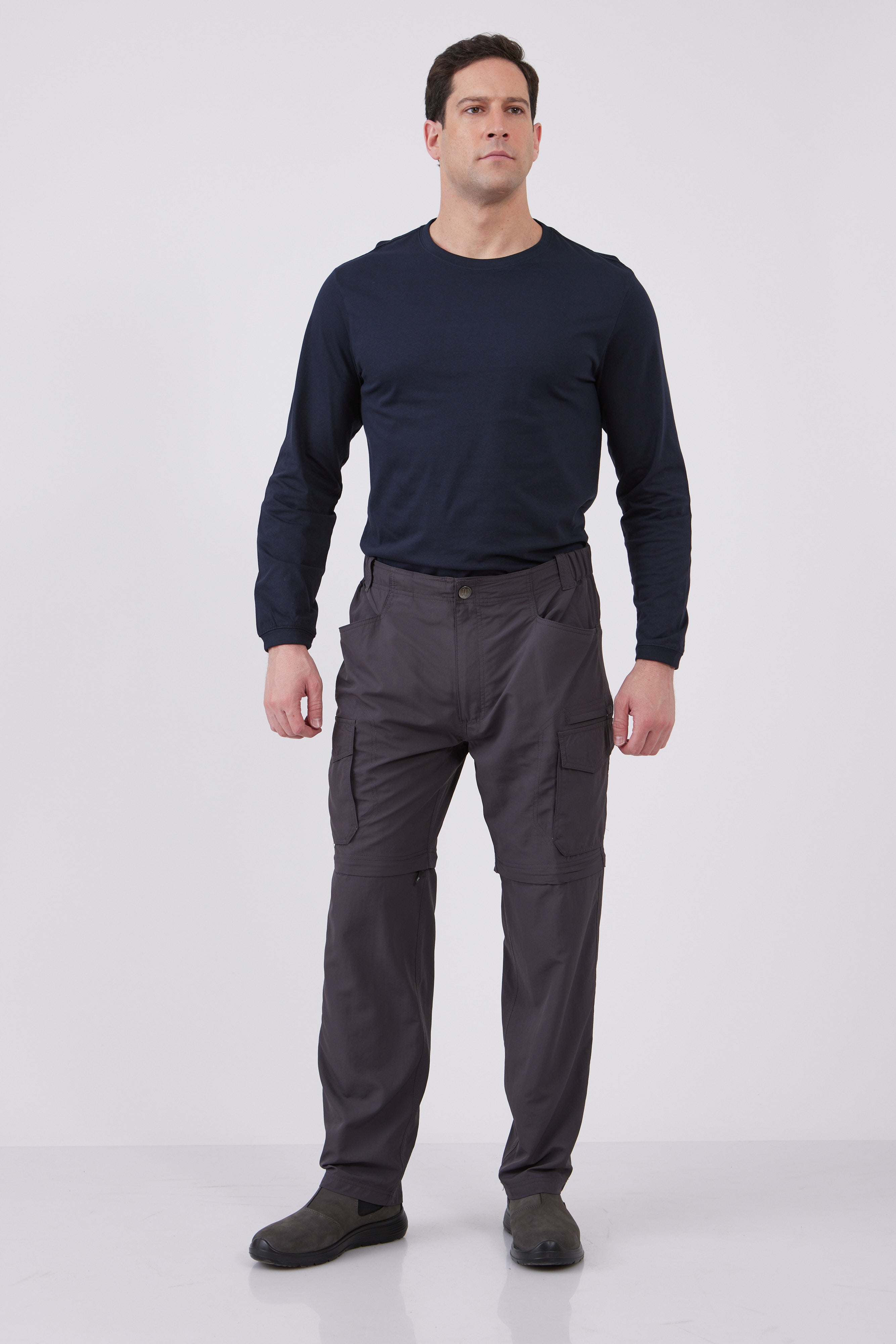 מכנסי מטיילים מתקצרים פטגוניה - אפור WORKER