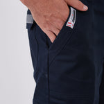 מכנסי עבודה עם פסים זוהרים - כחול כהה WORKER