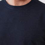 טישירט מידות גדולות - כחול כהה WORKER