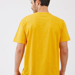 טישירט מידות גדולות - צהוב WORKER
