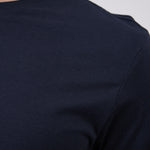 טישירט שרוול ארוך מידות גדולות - כחול כהה WORKER