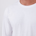 טישירט שרוול ארוך - לבן WORKER